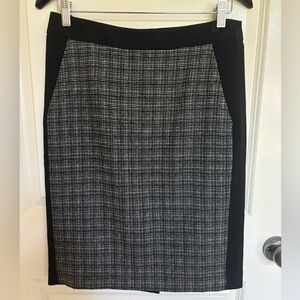 Talbots Black and White Pencil Skirt